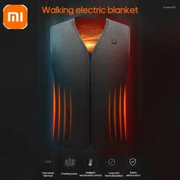 Smart Home Control Xiaomi gilet chauffant électrique veste 5 zones chauffage coton USB infrarouge femmes hommes thermique hiver chaud pour l'extérieur