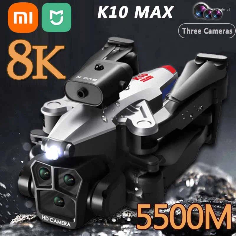 Smart Home Control Xiaomi Mijia K10max Drone 8K Professinal Three Camera Wide Vinle Optical Flow Localization Hinder Undvikande RC