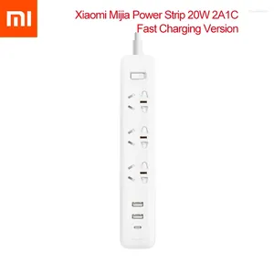 Contrôle de maison intelligente Xiaomi prise Mi Mijia QC3.0 20W charge rapide multiprise 2A1C 3 prises prise Standard Interface rallonge 1.8m