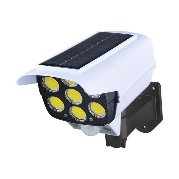 Capteur de maison intelligente Odes Mti-Angle Éclairage Télécommande Solaire Simation Surveillance Lampe Murale À Induction Avec Lumière Rouge Warnin Dh8Fv