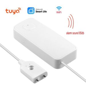 Smart Home Sensor Tuya Flood Leakage Remote Monitor WiFi Water Overflow Level Detector Leak Security Sound Alarm System