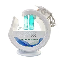 Machine de beauté d'épluchage d'eau de jet d'oxygène facial de dermabrasion d'Hydra bleue glacée intelligente avec l'analyseur de peau Hydra Dermabrasion professionnelle de peau hydraulique