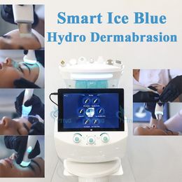 Smart Ice Blue Hydro Dermabrasion Machine 7 In 1 Hydra gezichtsgebied zuurstof gezicht spuiter aqua peel rf rim rimpelverwijdering