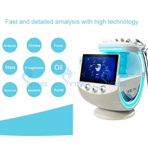 Smart Ice Blue Plus Hydra Facial Machine RF Face Lift Skin Tester Huid Detectie Gezicht Reiniging Zwarte kopverwijdering