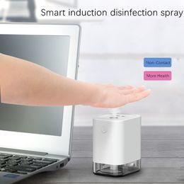 Smart Inductie Ontsmettingsmiddel Spray Alcohol Sterilisatie Vernevelaar Draagbare Smart IR Sensor Touchless Handdesinfecterend Dispenser Spuiten