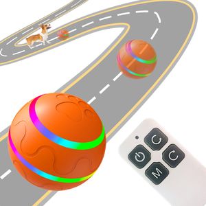 Jouet interactif intelligent pour animaux de compagnie pour chien chat balle balle auto-rotative avec lumières LED chiot balle roulante mobile automatique pour jouer