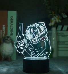 Smart Itadori Yuji Nachtlampje Projector Anime LED 3D Illusie Nachtlampje Bureaulamp Jujutsu Kaisen Fans Tiener Cadeau Kamer Decora5709787