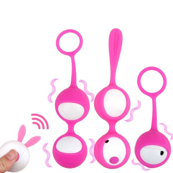 Vibromasseur intelligent Kegel Ball 12 vitesses Vaginal sexy Toys pour femmes Ben Wa Vagin Serrer l'exercice