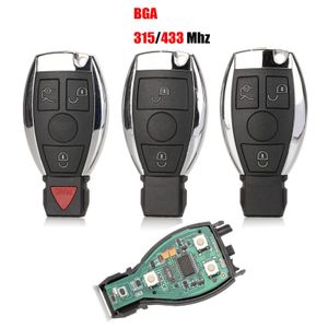 Llave remota inteligente para Mercedes Benz año 2000+ compatible con NEC y BGA originales 315 MHz o 433,92 MHz 3 botones