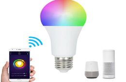 Bulbes LED intelligents Wifi LED Light Light 9W RVB Magic Embulbs Fights Compatible avec Alexa Google Smart Home5208314
