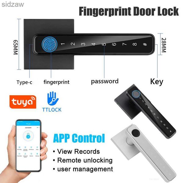 Smart Lock Biométrique Empreinte digitale Smart Home Door Lock Mot de passe de porte numérique Electronic Digital WX