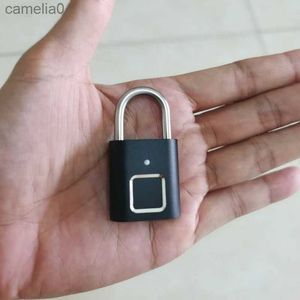 Smart Lock Deurslot Vingerafdruk Hangslot USB Oplaadbare Mini Tas Smart Home Vingerafdruk Sloten gratis verzending naar Brazilië elektronicaL231116