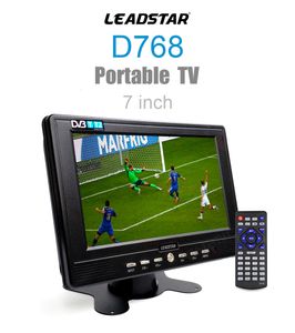 Smart Lock est D7 7 pouces numérique et analogique Mini petite voiture Tv Support Usb Tf Mp4 H265 Ac3 Portable DvbT2 Atsc Tdt 230331