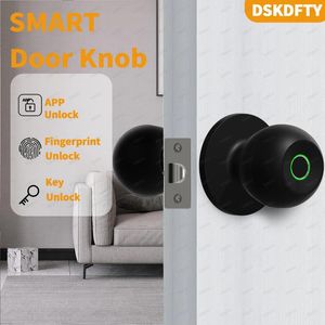 Smart Lock-vingerafdrukdeur voor slaapkamer Biometrische knop met app-bediening Slaapkamers Garderobe Appartementen Kantoren