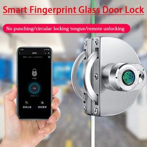 Smart Lock-vingerafdruk glazen deur Intelligente elektronische enkele en dubbele schuifwoning Kantoorwinkel