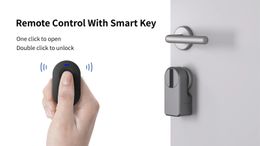 Serrure intelligente GIMDOW, serrure de porte intelligente compatible Bluetooth, peut déverrouiller par clé intelligente/mot de passe/application avec Tuya smart ou smart life APP, serrure électronique 231206