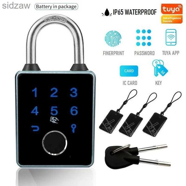 Smart Lock Tuya / TTLOCK Intelligent empreinte mot de passe de mot de passe Card Application NFC Key Unlocking Door Lock de porte anti-Theft et IP65 Lock électronique imperméable WX