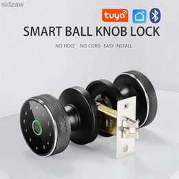 Smart Lock Wafu Q3 Ferme d'empreinage digital Lock Intelligent Tuya Knob Door Lock prend en charge l'application Bluetooth de mot de passe clé pour déverrouiller les piles rechargeables WX