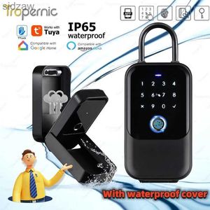 Smart Lock Sécurité de couverture imperméable Tuya / ttlock code digital Bluetooth WiFi Clé de clé intelligente Application Mur à distance Boîte de verrouillage de porte combinée WX