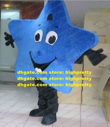 Smart Mascot Costume Blue Starfish Sea Star Star Vitas ASTERASTRSTAR STELLEROID ASTERODIA Black Hands Hands Chaussures n ° 4990