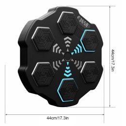 Smart Music Boxing Machine Wall Doel LED verlichte Bluetooth-compatibele zandzak voor kinderen Volwassenen Boksen Sport Agility Reactie