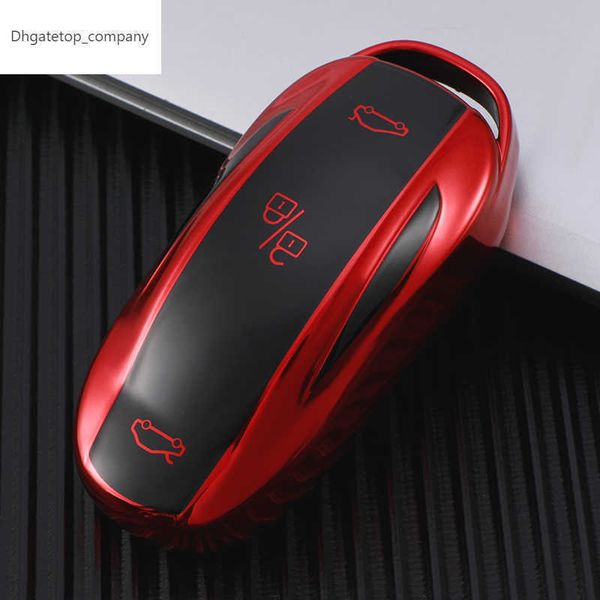 Smart New TPU Car Key Cover Case Fob para Tesla Model 3 Model Y Model X Model S Key Shell Bag Holder Protector Accesorios