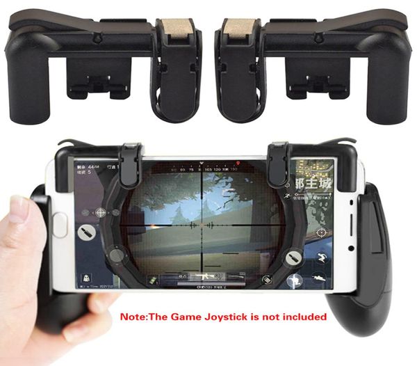 Smart Phone Mobile Gaming Trigger L1R1 Shooter Controller Couteau Out Rules of Survival Game Game Fire Button AIM Clé avec PAD1931577