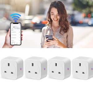 Smart Power Plugs 16A / 20A WiFi Wireless Control Smart Plug avec Alexa Assistant Energy Monitoring Smart Sockets with Timer CE Rohs HKD230727