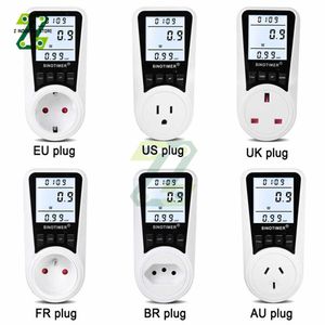 Prises d'alimentation intelligentes Compteur d'alimentation CA intelligent Wattmètre Prise de facturation Compteur d'énergie Tension Courant Fréquence Moniteur d'électricité EU/US/UK/AU/FR/BR Plug HKD230727