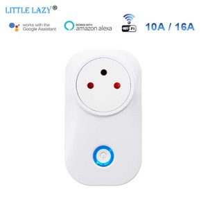 Smart Power Plugs Smart WiFi Plug Socket Outlet Ir Israel Wireless Pild 10A / 16A Energy Monitor Apple Remote Control pour Alexa Assistant HKD230727