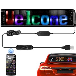 Écran d'affichage de pixel LED programmable intelligent USB Bluetooth Publicité Neon Light Sign DIY Défilement Texte Board Pattern Animation 240112