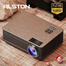 Proyectores inteligentes ALSTON M5S M5SW Full HD 1080P Soporte de proyector 4K Android WiFi 7000 lúmenes Smart Phone TV box con regalo 230706