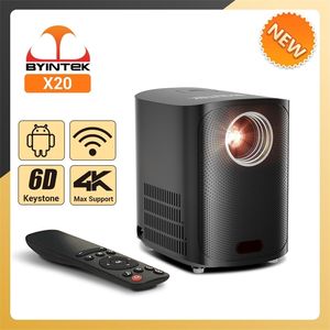 Projecteurs intelligents Arrivée BYINTEK X20 Portable Mini LED Smart Android Wifi Home Cinéma Vidéoprojecteur pour Full HD 1080P 4k Cinema Smartphone 230731