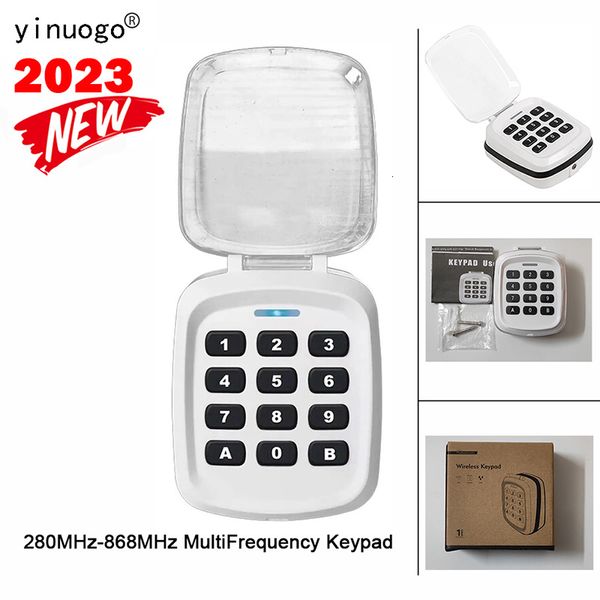 Control remoto inteligente 280 868MHz teclado inalámbrico duplicador de puerta de garaje 4 en 1 abridor multifrecuencia código fijo rodante 230830