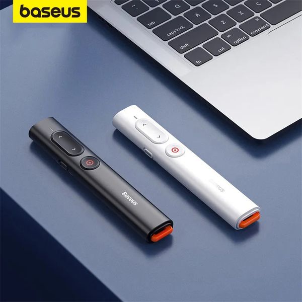 Télécommande intelligente Baseus présentateur sans fil PPT Page Turner pointeur USB avec stylo infrarouge pour projecteur Powerpoint Slide 231007