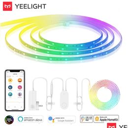 Télécommande intelligente Contrôle Version mondiale Yeelight Aurora Smart Light Strip 1S Rgb Colorf Wifi 2M à 10M 60 Led Lightstrip pour App Otuht