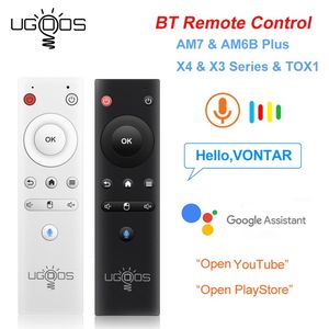 Télécommande intelligente UGOOS BT Voice Air Mouse de remplacement pour AM7 AM6B Plus TOX1 X3 X4 Pro Android TV Box Google TVBox 230518
