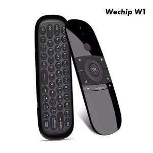 Télécommande intelligente Wechip W1 Air Mouse 24G clavier sans fil IR apprentissage 6 axes Motion Sense pour TV Android Box PC 230518