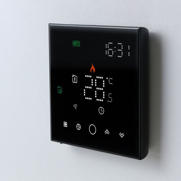 Thermostat WiFi à télécommande intelligente 16a 5a tactile Température du sol chaud ler chauffage électrique chaudière à gaz tuya app 221119