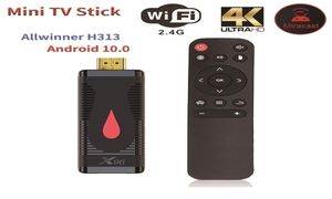 Slimme afstandsbediening X96 S400 Fire TV Stick Allwinner H313 4k mediaspeler Android 10 BOX 24G 5G Dual Wifi 2GB16GB Dongle-ontvanger2654180