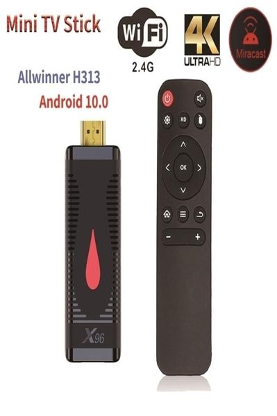 Smart Remote Control X96 S400 Fire TV Stick Allwinner H313 4K Media Player Android 10 Box 24G 5G Double WiFi 2GB16 Go Dongle Receiver8060389