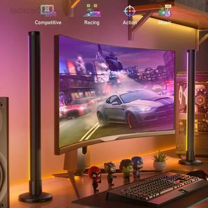 Smart RGB Lichtbalk Nachtverlichting met APP Controle Muziek Sync Ambient Backlights voor PC TV Gaming Woonkamer Desktop Lamp HKD230704