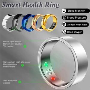 Smart Ring Activiteit Fitness Tracker Hartslag Slaapmonitor Bloed Zuurstof Bloeddruk Vingerring voor IOS Android Vrouwen Mannen 240314