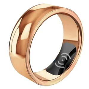 Smart Ring Health Monitor for Men Women Bluetooth Bloeddruk Hartslag Slaap IP68 Waterdichtrose Gold 240423