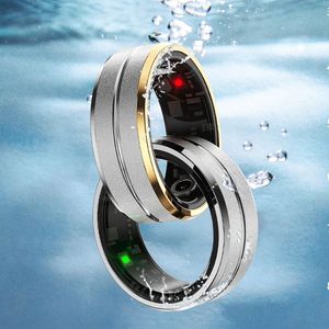 Smart Ring Men Women IP68 Waterdichte hartslag bloed zuurstof slaap gezondheid monitor sport fitness gezondheidsring voor Android iOS 240408