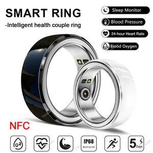Smart Ring NFC Pidomètre de technologie intelligente Sleep Oxygène Sleep Smartring Fitness Tracker Rings imperméables pour les hommes 240415