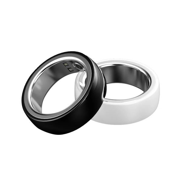 Smart Ring R8 IPX7 Impermeable Deporte Smart Touch Mini Estilo de vida Wearables Temperatura corporal Anillos de seguimiento inteligente con estuche de carga 240110