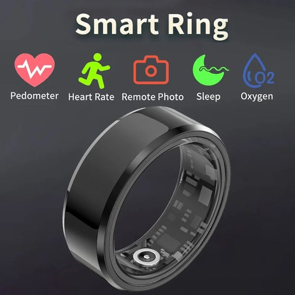 Anillos inteligentes para el seguimiento de la salud del fitness monitoreo de frecuencia cardíaca oxígeno oxígeno deportivo dedo anillo digital android ios 240415