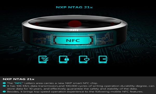 Smart Rings Wear Jakcom R3 NFC Magic para iPhone Samsung HTC Sony LG IOS Android Windows NFC Mobile Phone8506707