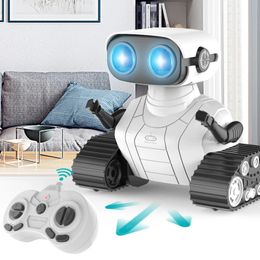 Robot intelligent rechargeable RC Ebo Robot jouets pour enfants télécommande jouet interactif avec musique danse LED yeux enfants cadeau 240117